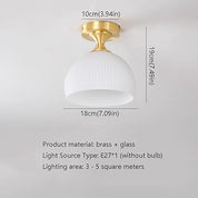 Ceiling Light Brass Glass - CYGNUS | Elegant Lighting