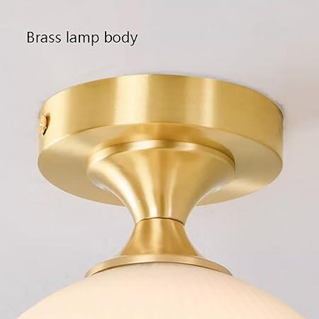 Ceiling Light Brass Glass - CYGNUS | Elegant Lighting