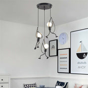 Pendant Light Retro Iron Man Black - SPICAX | Nostalgic Charm