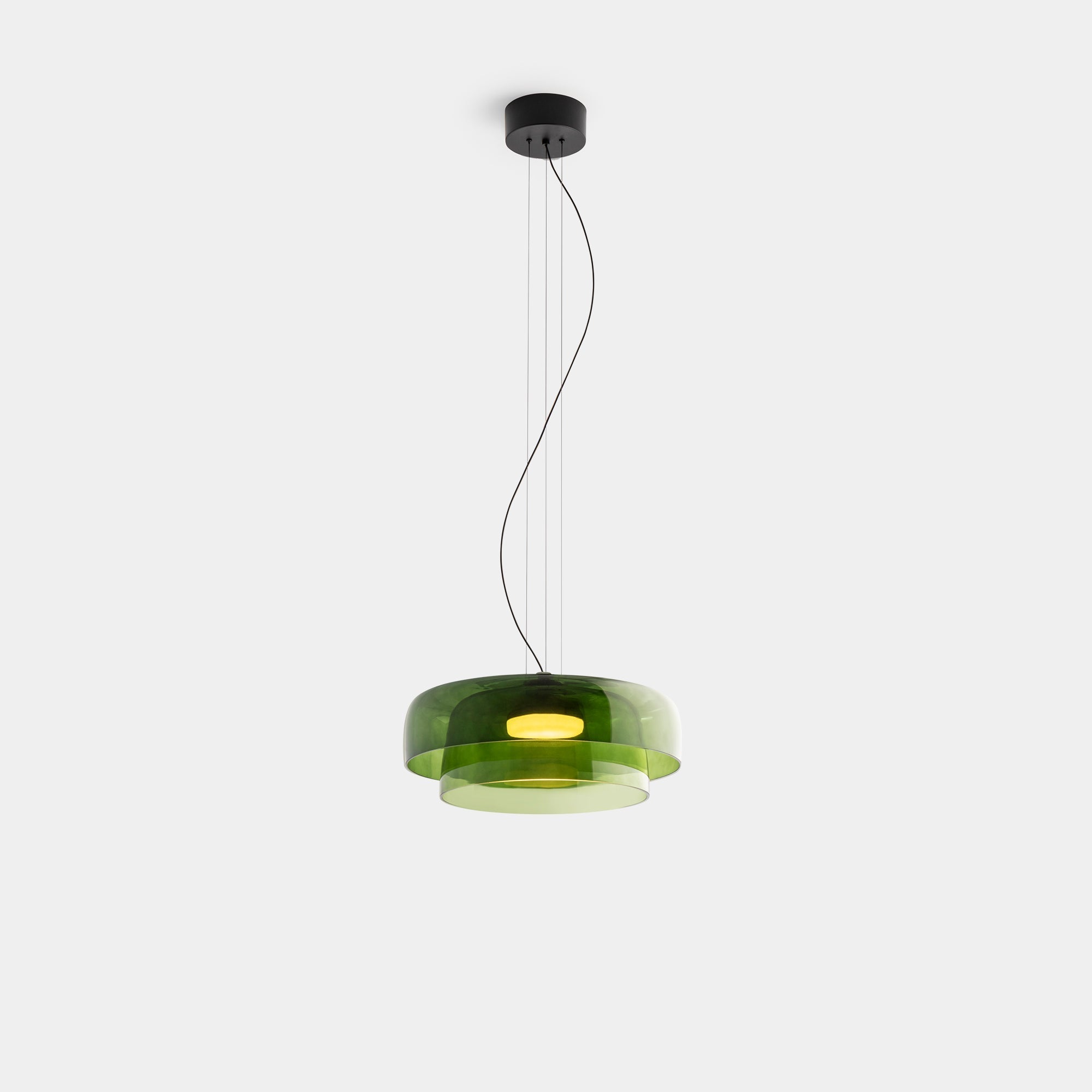 Pendant Light Glass Grey - TELUMX | Warm Ambiance