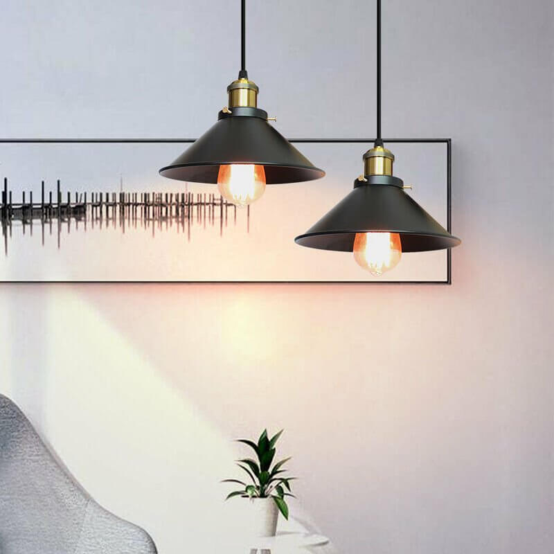 Pendant Light Brass Cone - PRIMEX | Warm Glow