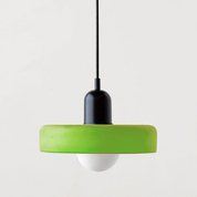 Pendant Light Green Glass Red - MODUSX | Bauhaus Style