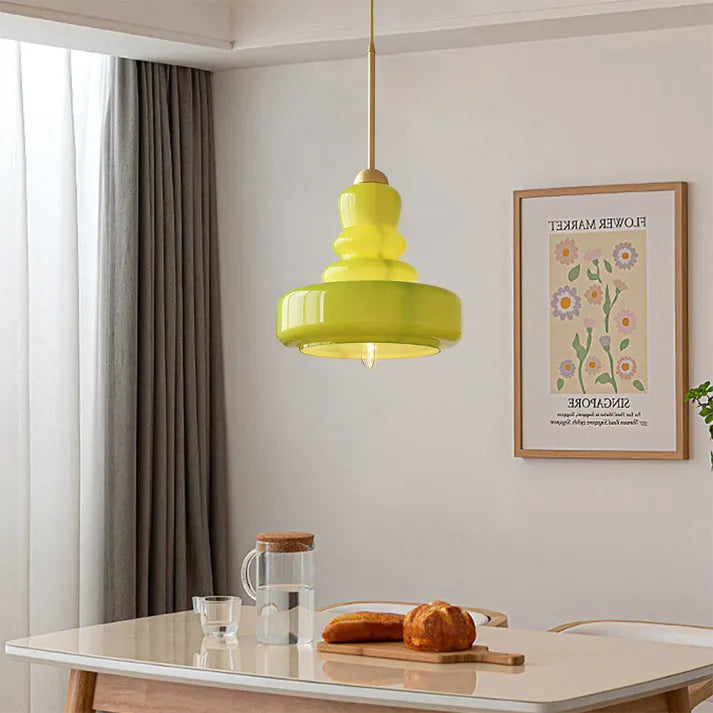 Pendant Light Glass Iron Bauhaus - MIRAGE | Elegance