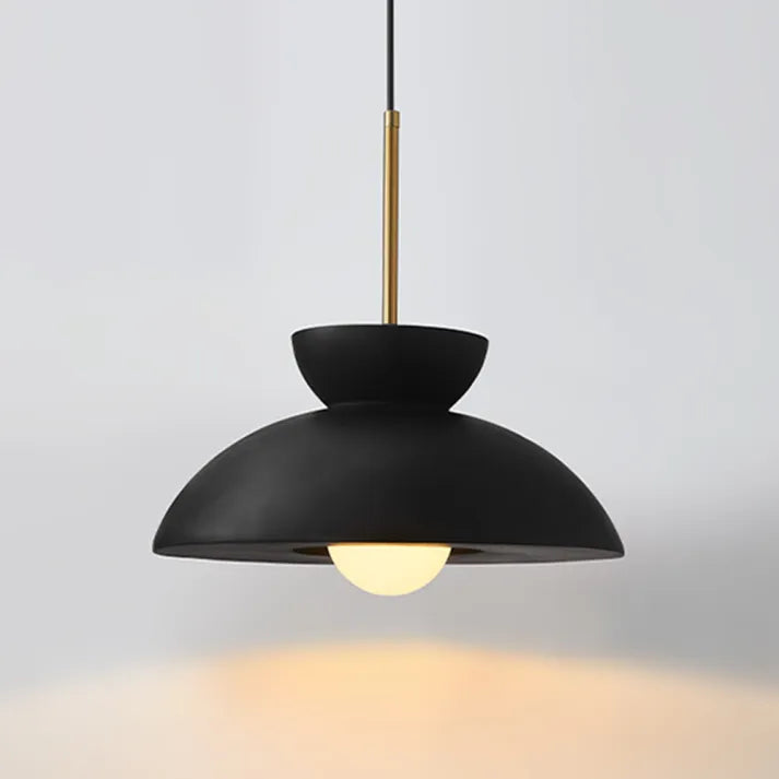 Pendant Light Green Metal - SYNAXE | Dining Ambiance