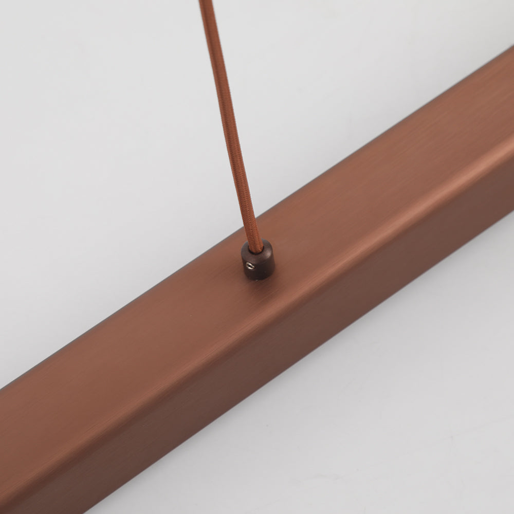 Edge Suspension Linéaire Moderne Métal/Acrylique Noir/Marron Salon