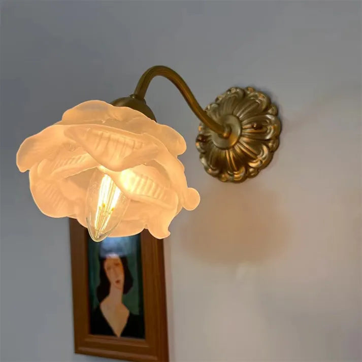 Wall Light Vintage Copper Floral - ACRONX | Elegant Glow
