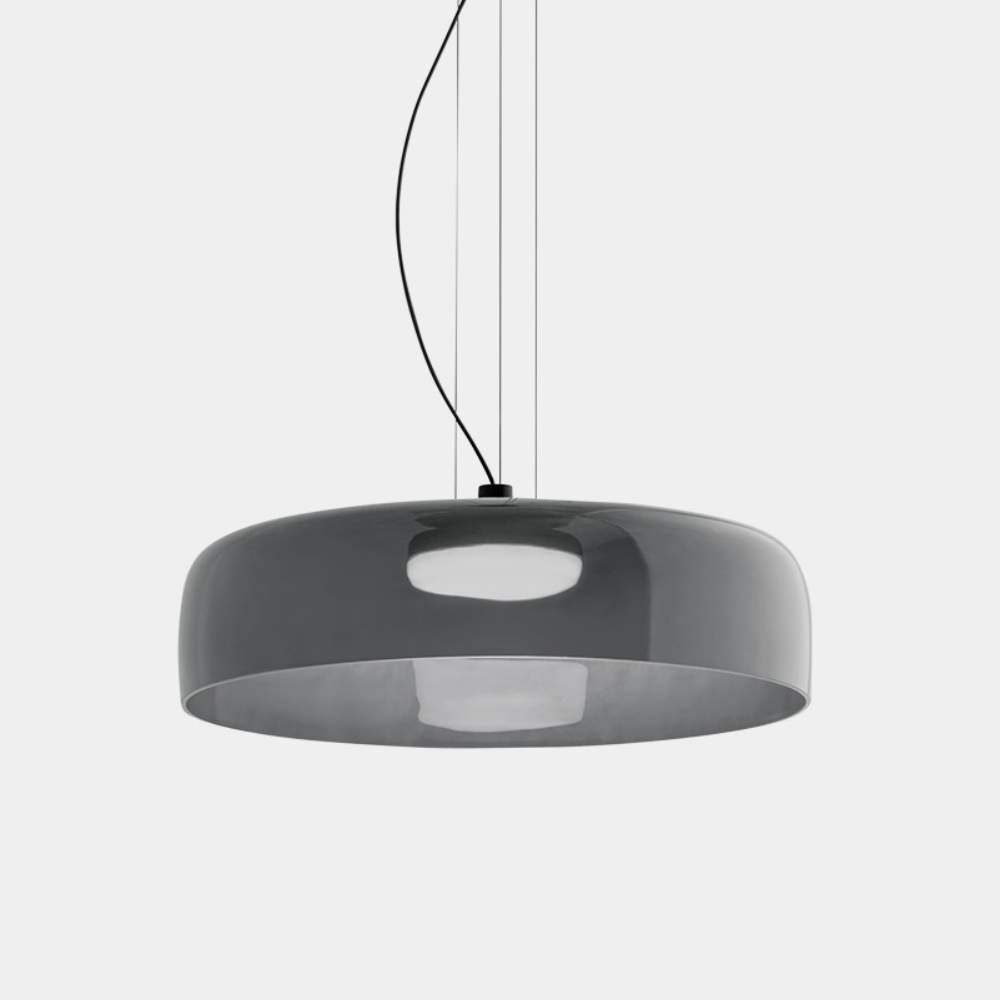 Pendant Light Glass Grey - TELUMX | Warm Ambiance