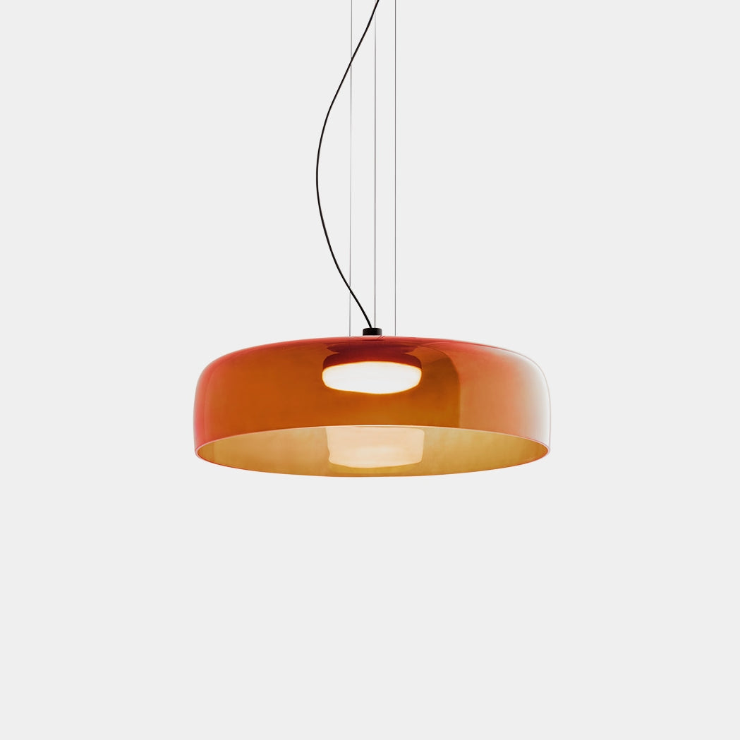 Pendant Light Glass Grey - TELUMX | Warm Ambiance