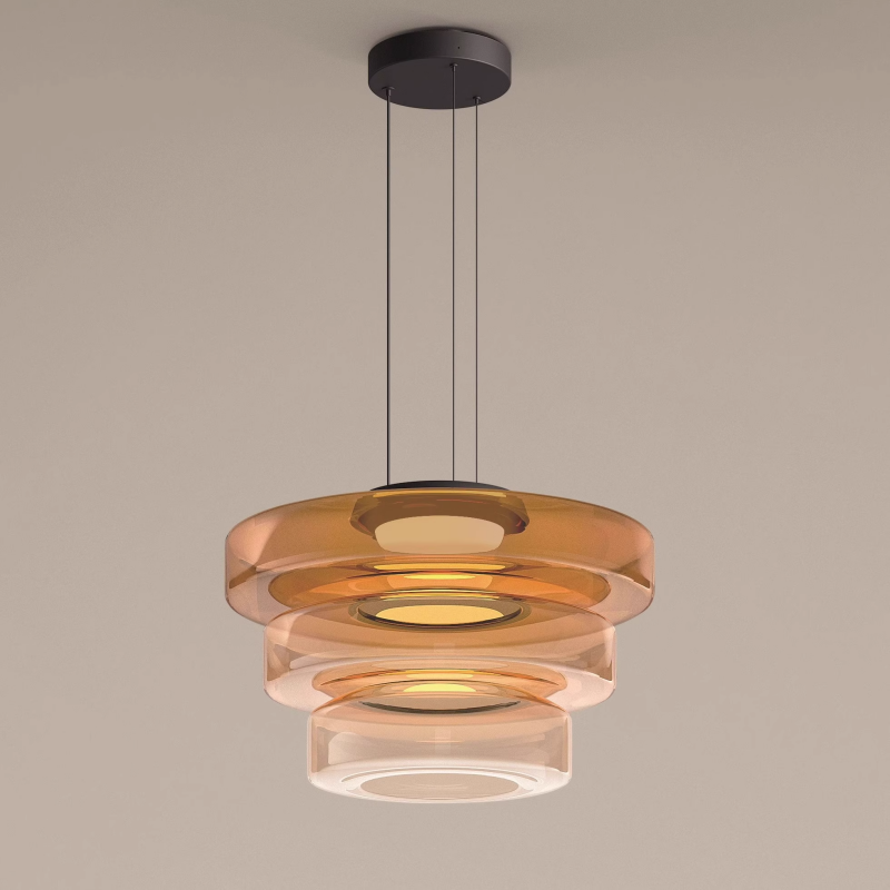 Pendant Light Smoke Grey Glass - TORSUS | Elegant Design