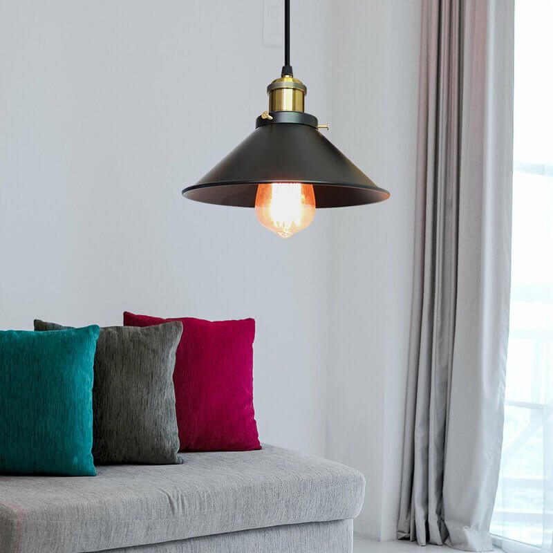 Pendant Light Brass Cone - PRIMEX | Warm Glow