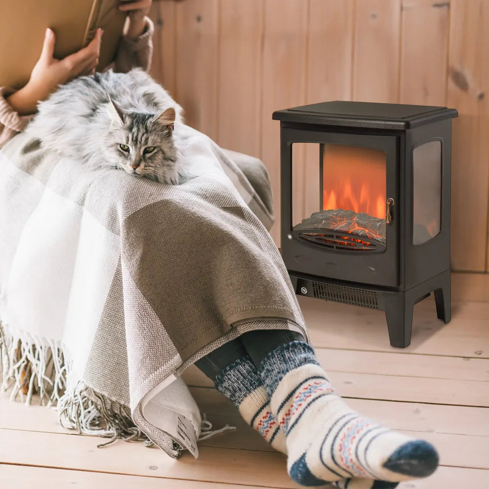 Electric Fireplace – 900W 1800W Retro | Safe & Warm Room Heater - Image 5