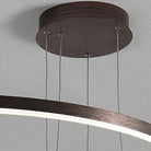 Arisha Suspension Anneau Moderne Métal Noir/Doré/Café Salon