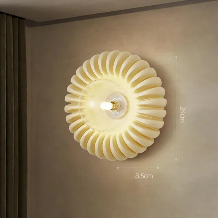 Wall Light Resin Beige - CRYSTAL | Serene Light