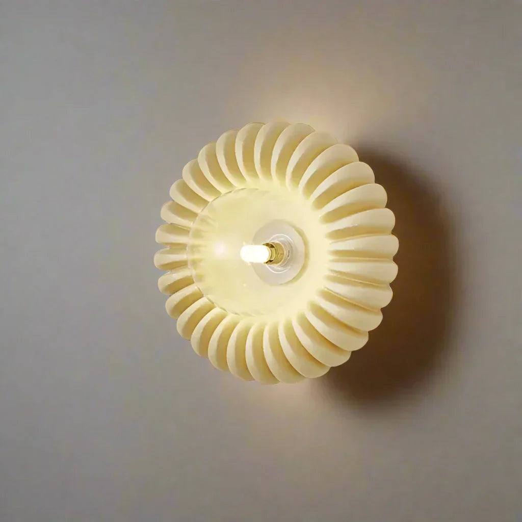 Wall Light Resin Beige - CRYSTAL | Serene Light