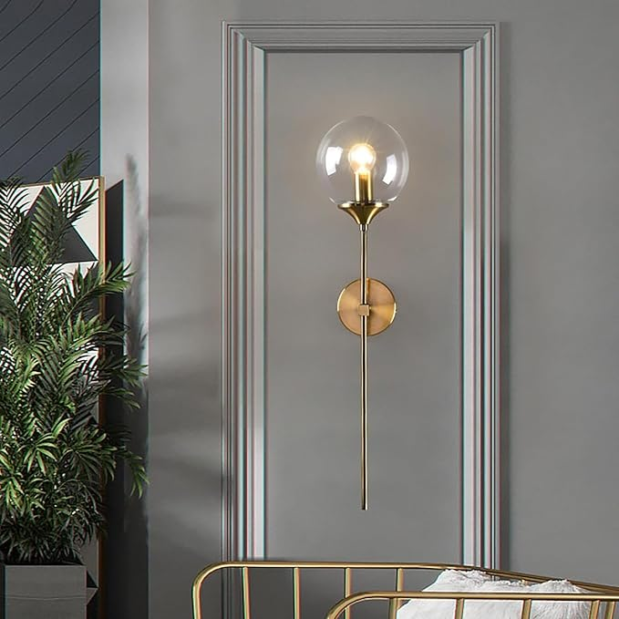 Wall Light Smoked Glass Gold - NIMBEX | Ambient Lighting