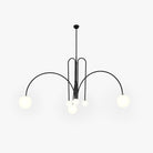 Avi Suspension Multi Simple, Métal/Verre, Noir/Rouge/Or, Chambre à Coucher/Salon