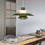 Pendant Light Green LED - TELOSX | Warm Ambiance