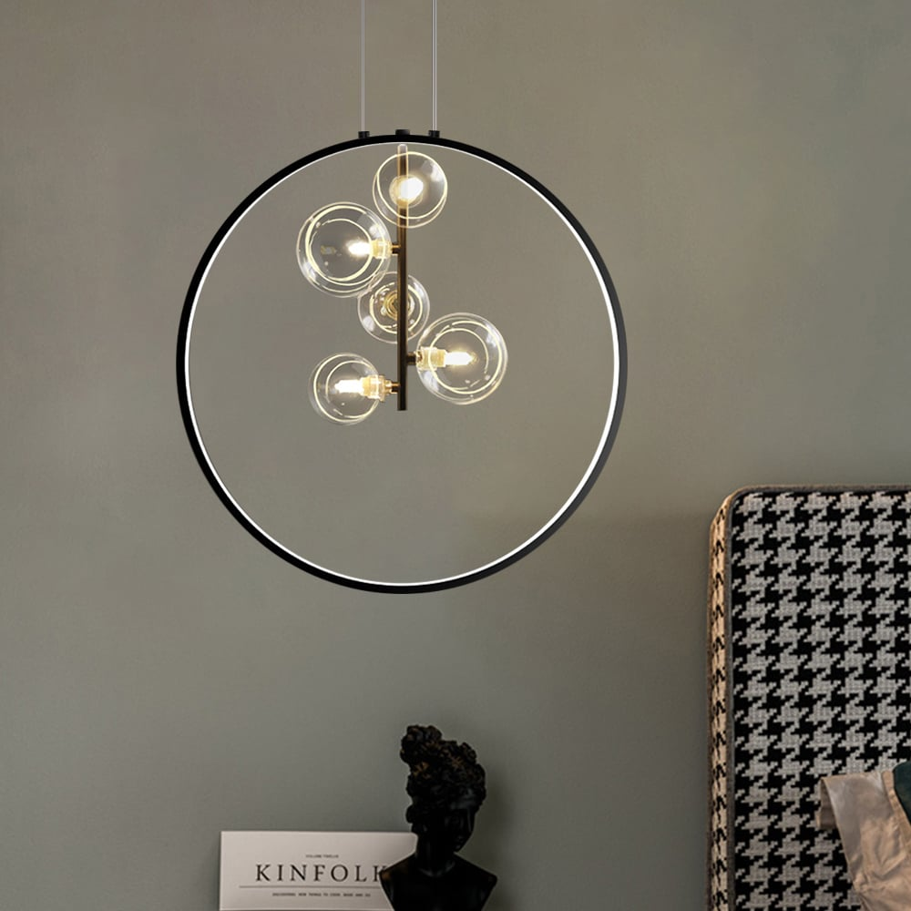 Pendant Light Black Glass - NEVOXX | Chic Industrial