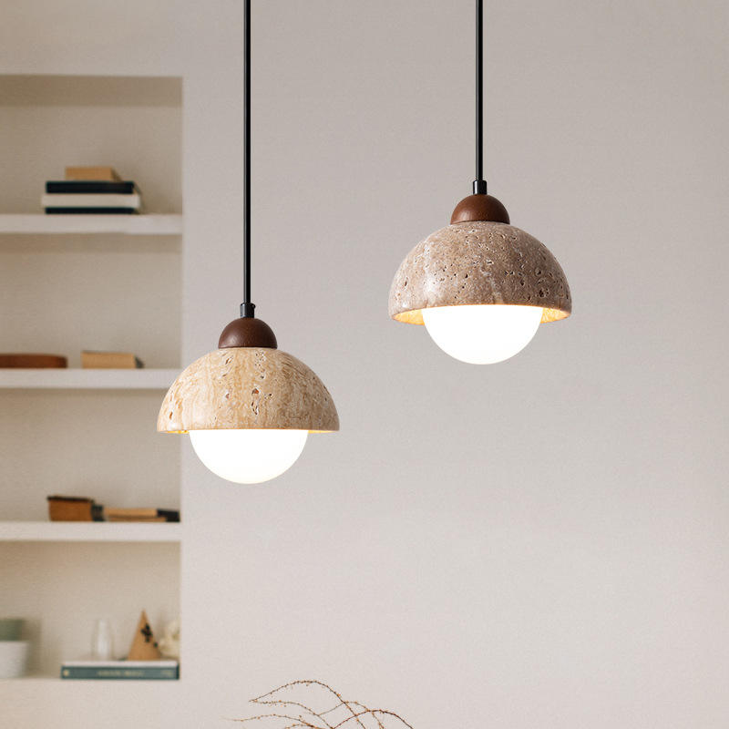 Pendant Light Walnut Marble - TARAZD | Elegant Ambiance