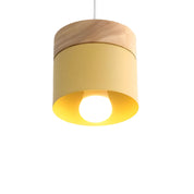 Pendant Light Wood Metal - SPECTRA | Warm Glow