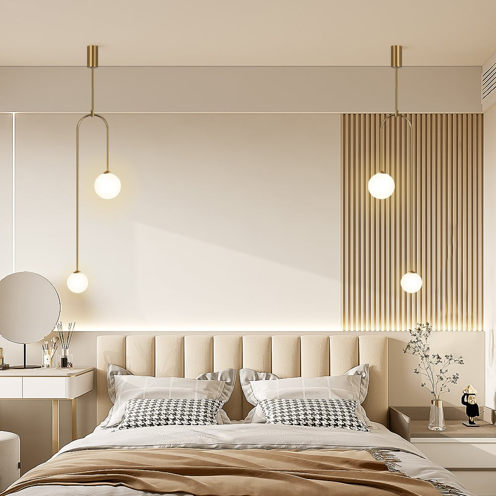 Pendant Light U-Shaped Gold - TRIAXE | Modern Luxury