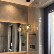 Pendant Light Copper Glass - ZEKRON | Artistic Lighting