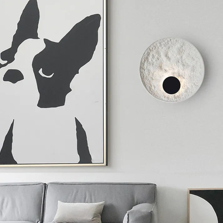 Wall Light Moon Globe Resin - AMBARX | Serene Glow