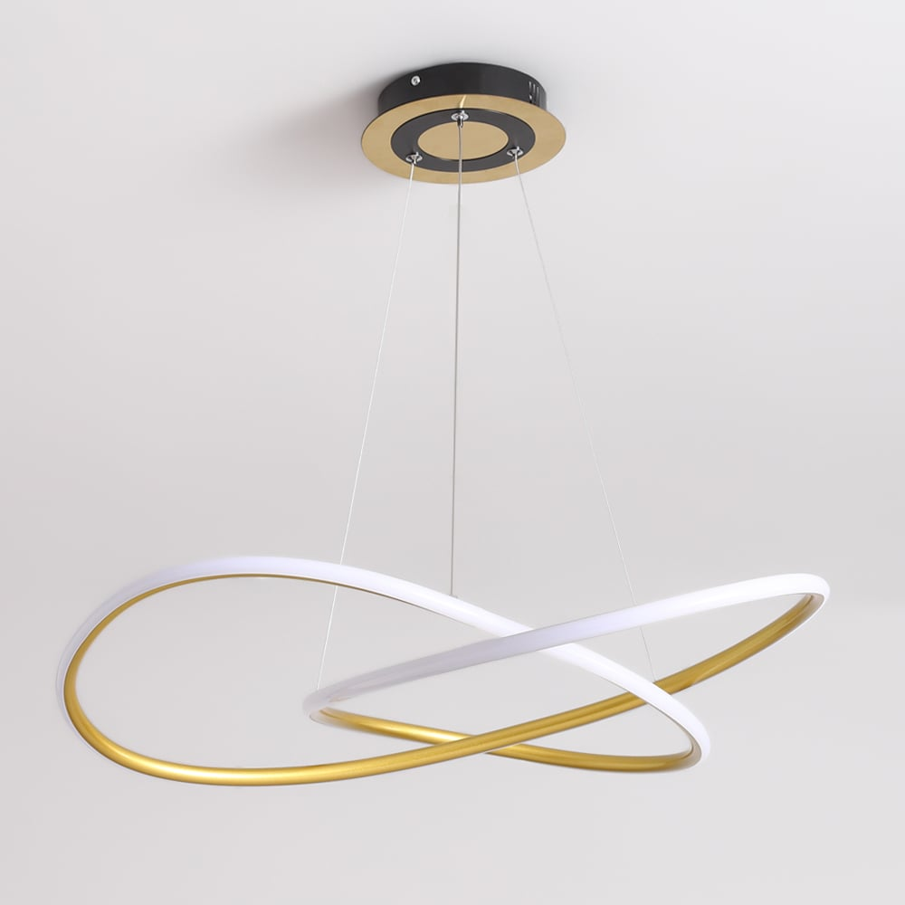 Pendant Light Gold LED Circle - VEXUSX | Modern Elegance