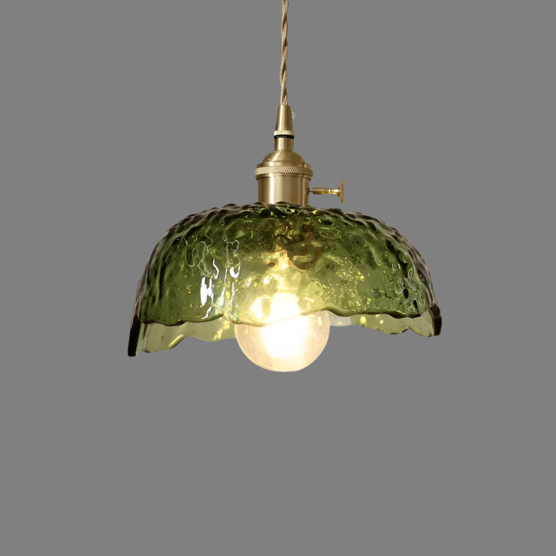 Pendant Light Brass Glass - ZORION | Elegant Lighting