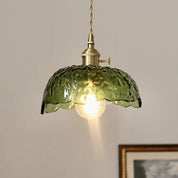 Pendant Light Brass Glass - ZORION | Elegant Lighting