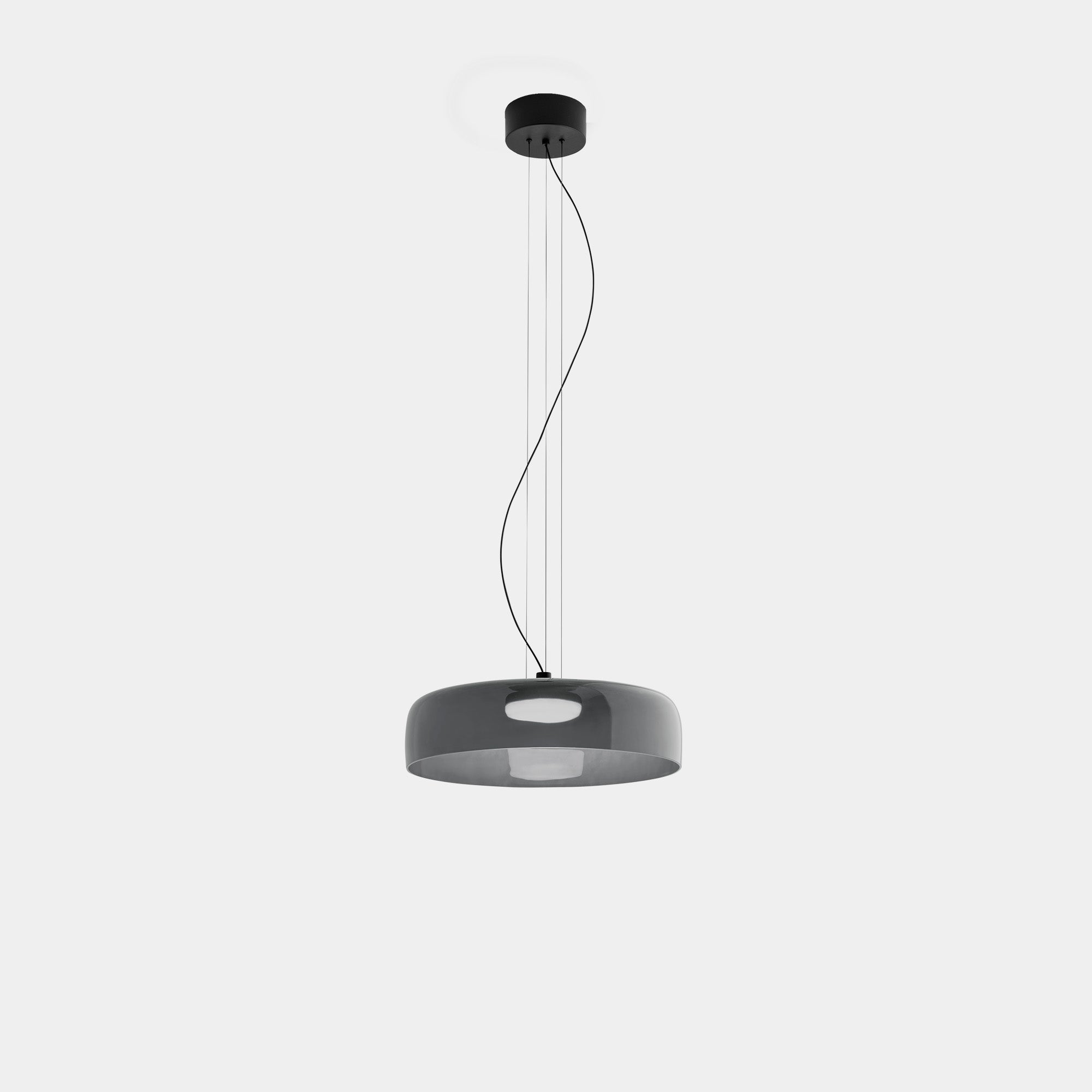 Pendant Light Glass Grey - TELUMX | Warm Ambiance