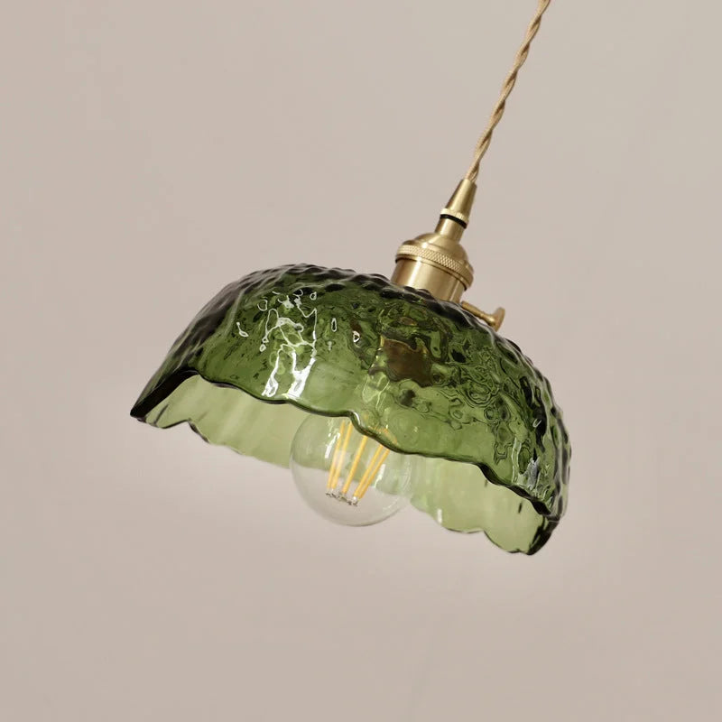 Pendant Light Brass Glass - ZORION | Elegant Lighting