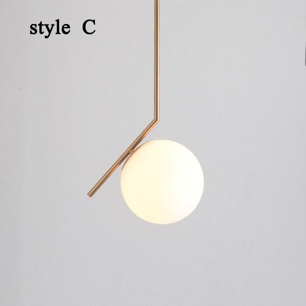 Pendant Light Glass Iron VOLANT - Harmony | Elegant Lighting