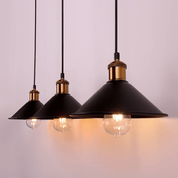 Pendant Light Brass Cone - PRIMEX | Warm Glow