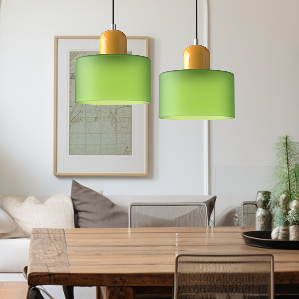 Pendant Light Glass Pink - MINOSX | Elegant Lighting