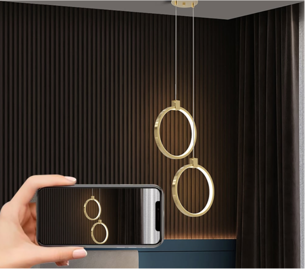 Pendant Light Gold Brass LED - IOVEXA | Luxe Lighting