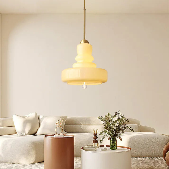 Pendant Light Glass Iron Bauhaus - MIRAGE | Elegance