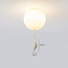 Fateh Suspension/ Plafonnier Ballon Moderne, Résine/Acrylique, Blanc, Chambre