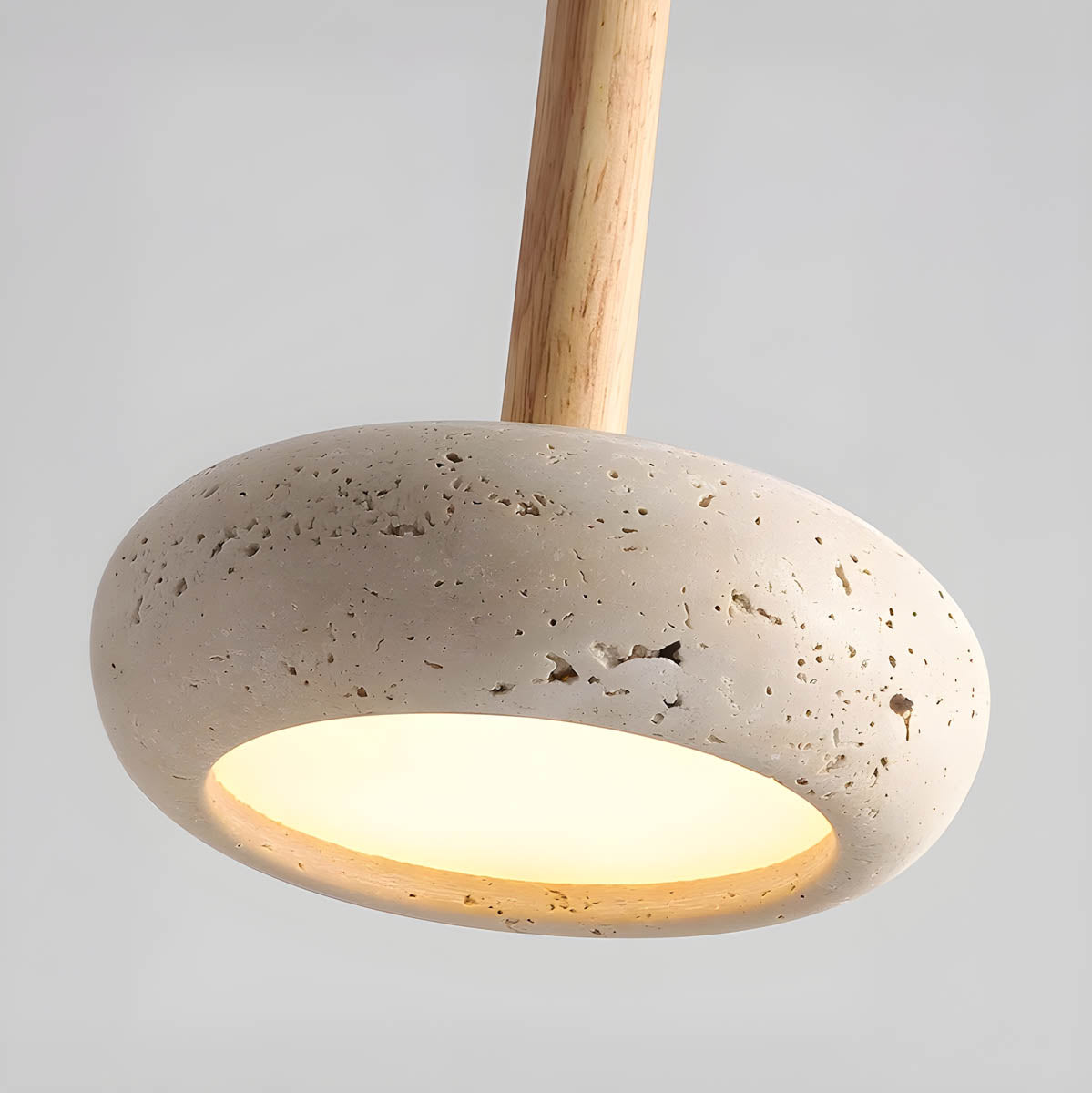 Pendant Light Travertine LED - STRATA | Tranquil Glow