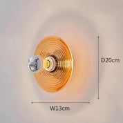 Wall Light Wavy Glass Iron - AERIUS | Ambient Luxury