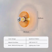 Wall Light Wavy Glass Iron - AERIUS | Ambient Luxury
