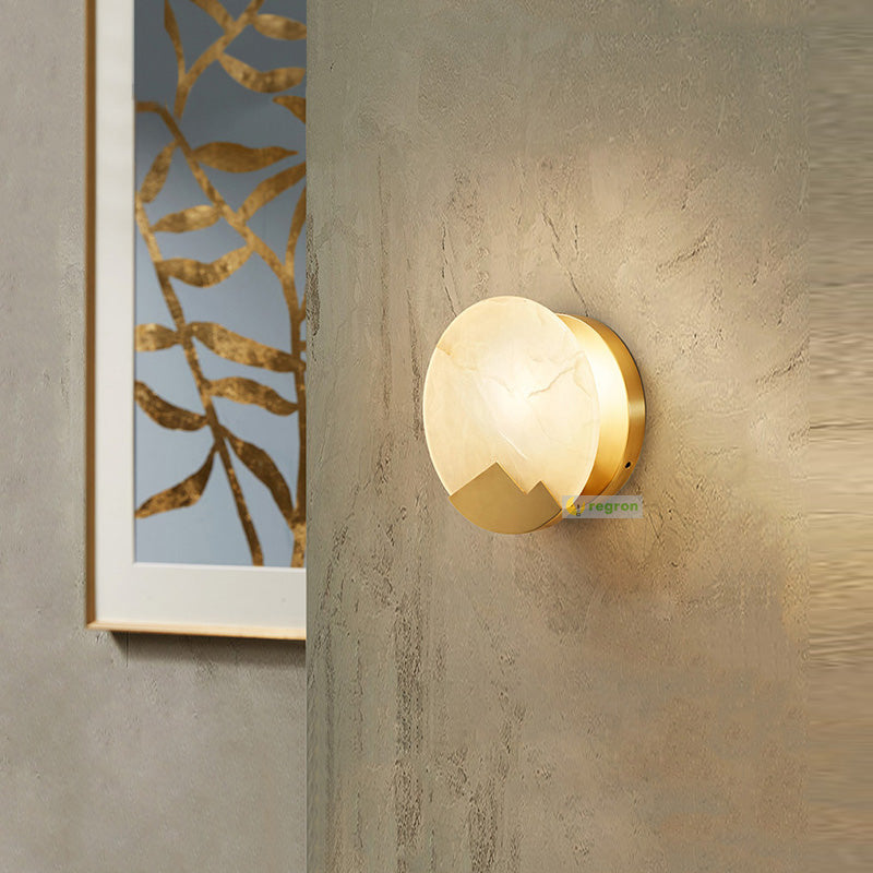 Wall Light Marble Brass - AQUILA | Luxury Ambiance