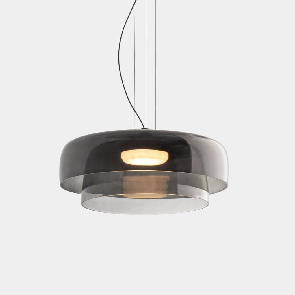 Pendant Light Glass Grey - TELUMX | Warm Ambiance