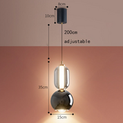 Pendant Light Black Minimalist - TALITH | Modern Elegance