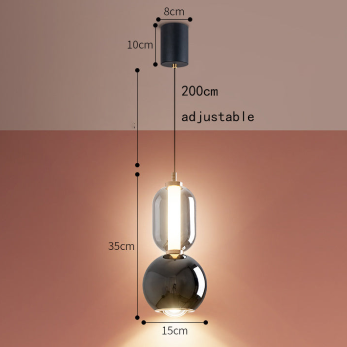 Pendant Light Black Minimalist - TALITH | Modern Elegance