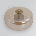 Hailie Suspension Cylindre Moderne, Métal/Verre, Claire/Grise Fumée/Ambre