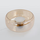 Hailie Suspension Cylindre Moderne, Métal/Verre, Claire/Grise Fumée/Ambre