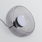 Hailie Suspension Cylindre Moderne, Métal/Verre, Claire/Grise Fumée/Ambre