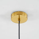 Hailie Suspension Bulle Nordique Métal/Verre Transparent/Doré Salon/Chambre