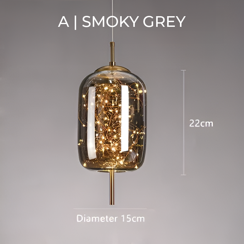 Pendant Light Smoked Glass - SILEXA | Ambiance Lighting